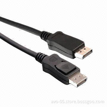 DisplayPort 20p Male to Male Cable, Supports 8 and 10 Bits Deep Color